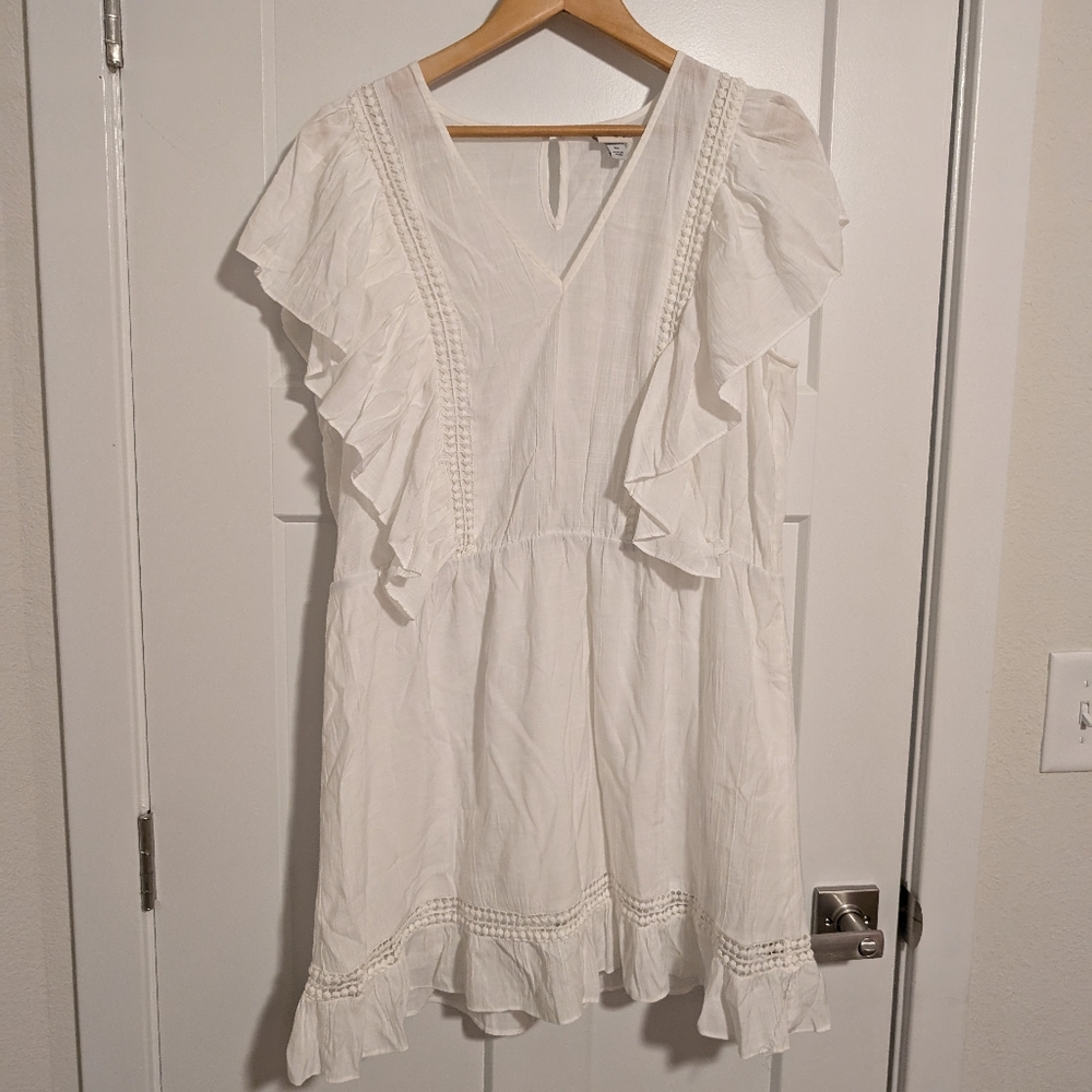 White Flowy Sundress